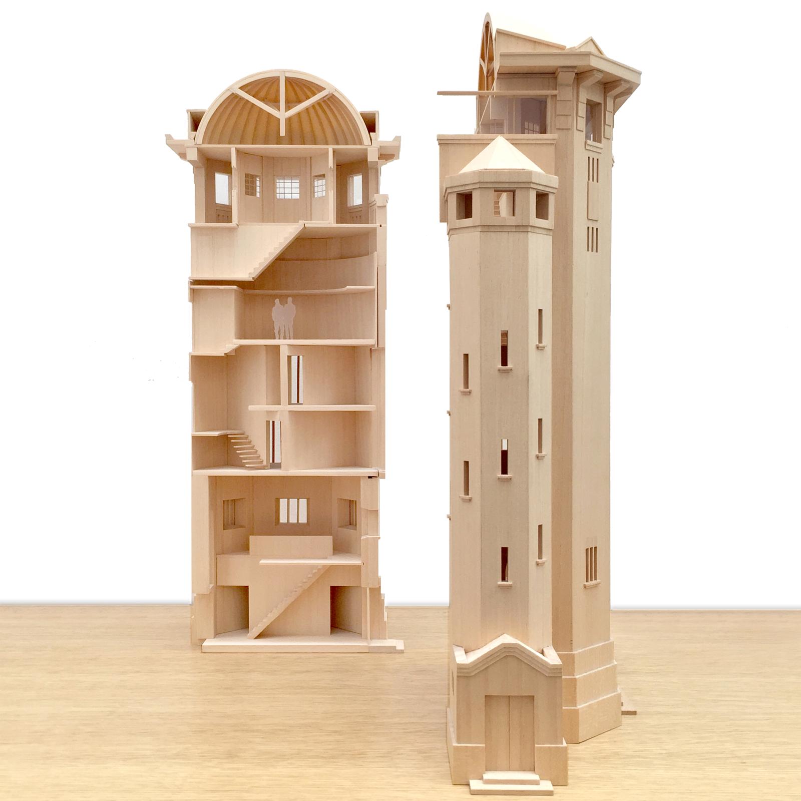 Water Tower Residential project - 1:100 section model