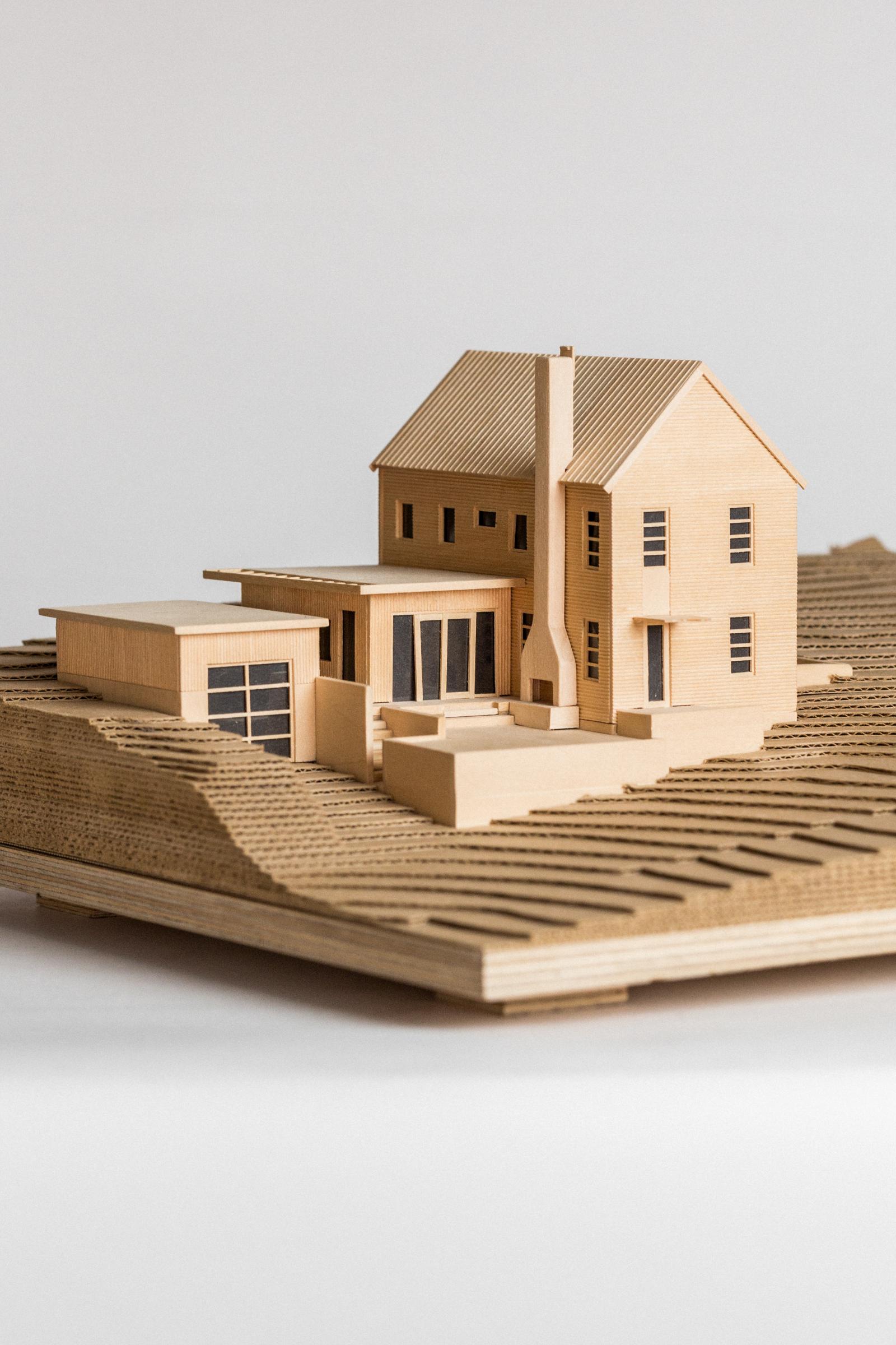 Timber and Card Residential Scheme - 1:100 presentation model