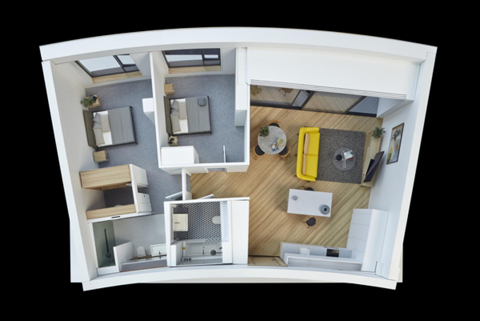 BBC Television Centre, 'The Helios' Interior Layout Model