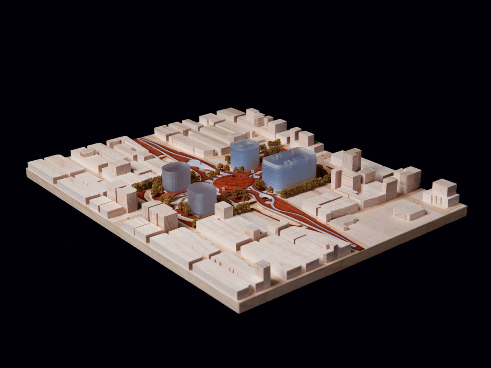 Kaohsiung Station site context model, Taiwan