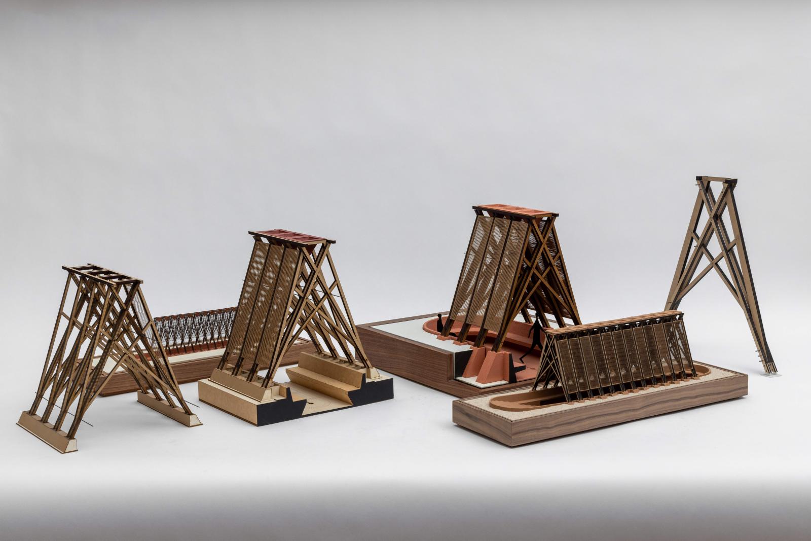 Orchid Pavilion
•⁠ ⁠Scales: 1:100, 1:33, and 1:25
•⁠ ⁠Model types: Working and construction process models
•⁠ ⁠Materials: Cardboard, wood, clay, and 3D-printed resin
