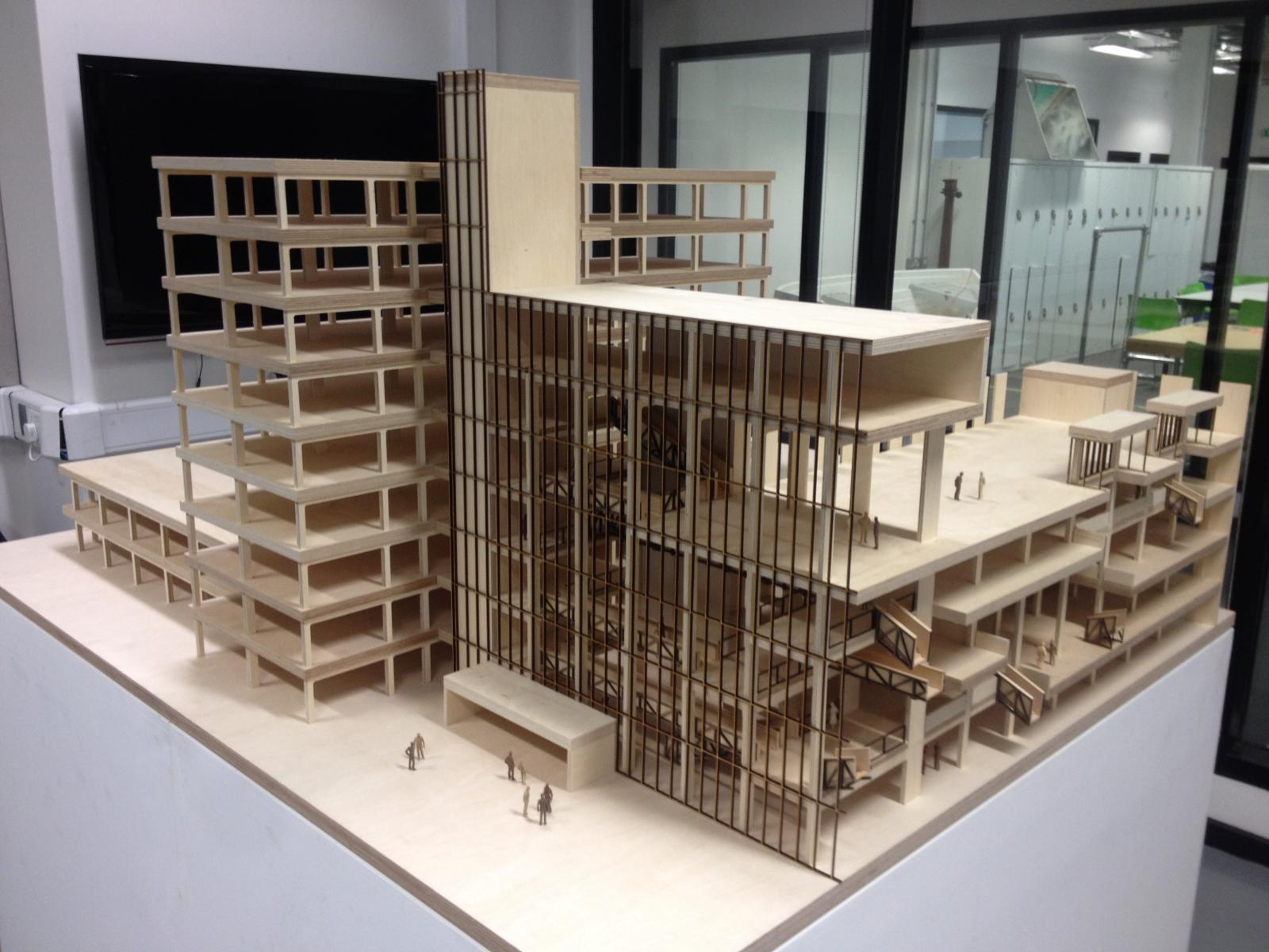 Manchetser School of Art 1:50 Section model