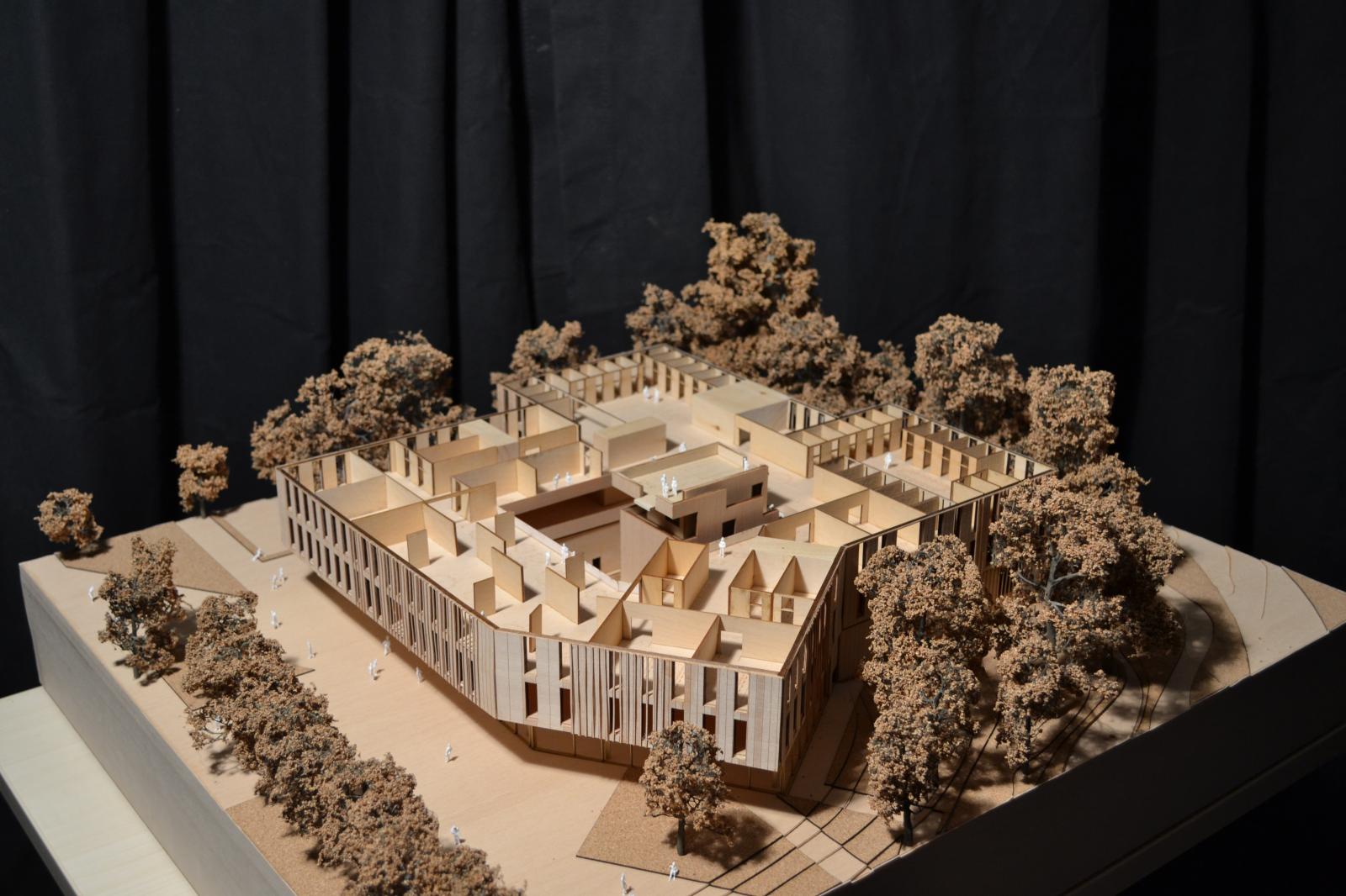 Competition model at 1:100 scale