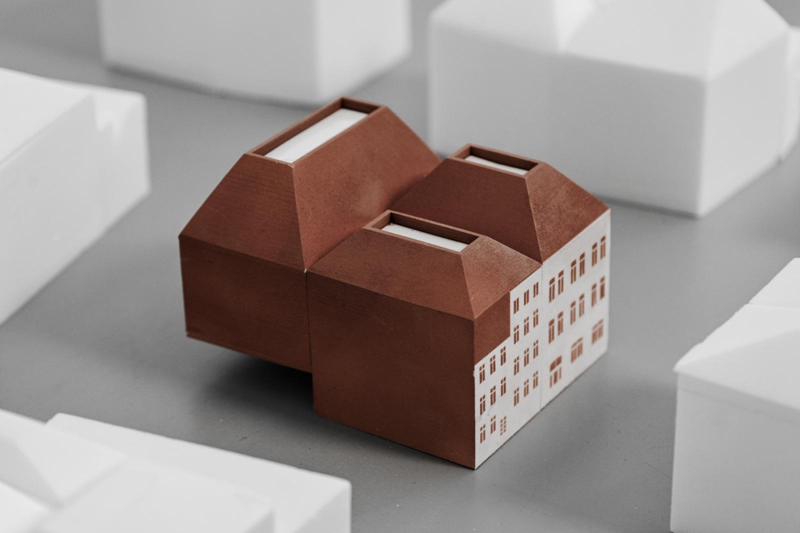 1_200 Scale Study of roof shapes for Die Glocke in Bremen