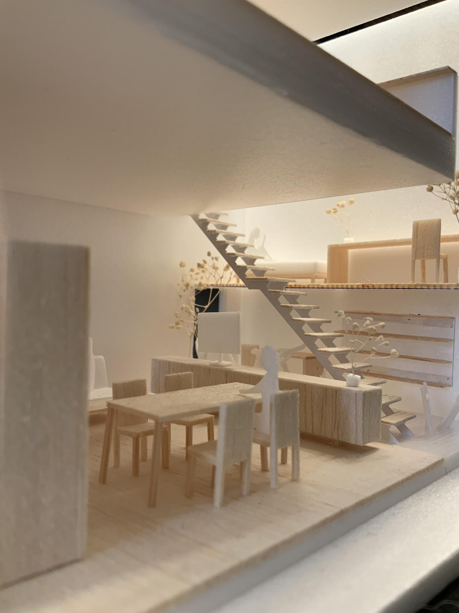 Skywell house 1.50 section model SHIP Architects  (4)