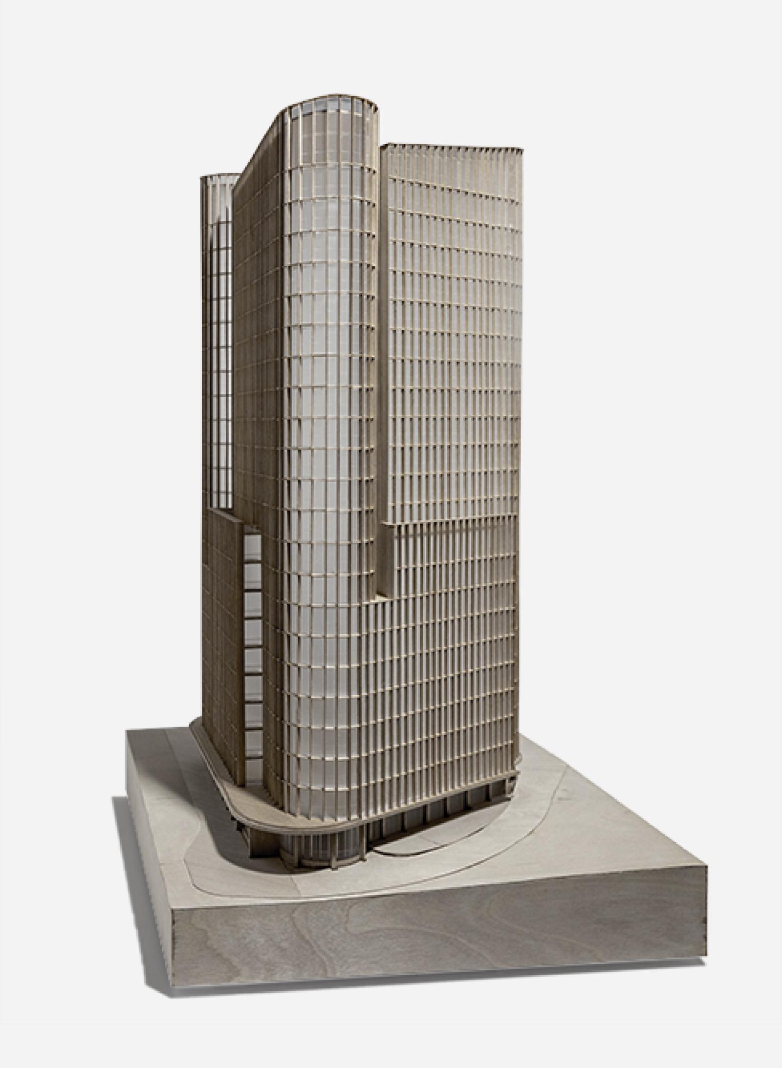 The Frederick. 
Acrylic & timber model. Scale 1:150 
Architects: Smart Design Studio.