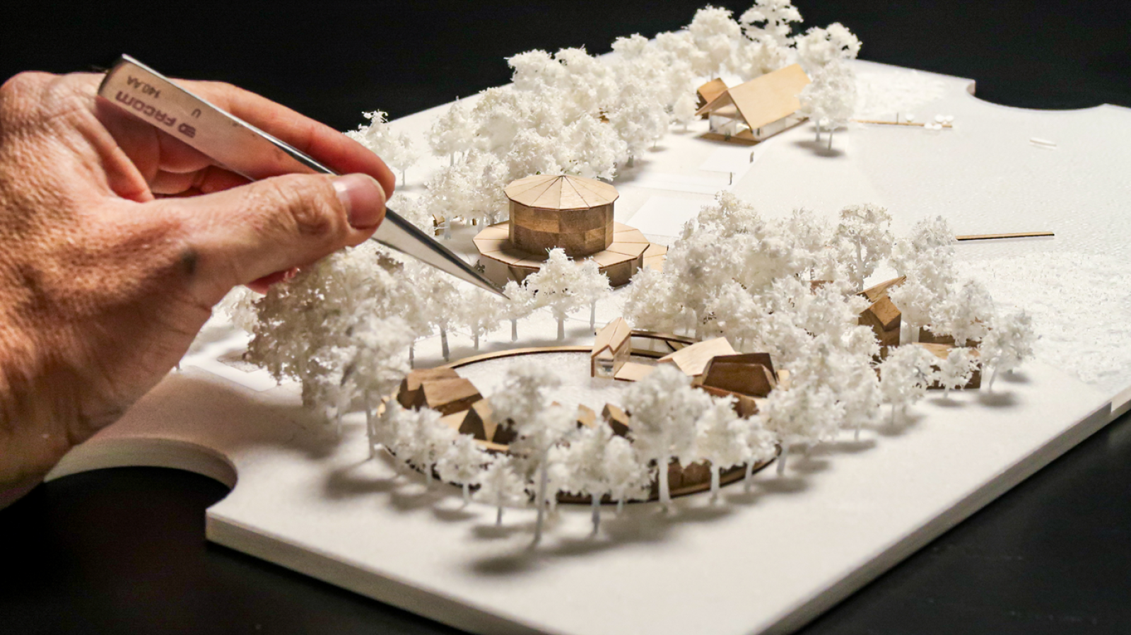 Projet : hotel
Scale : 1.500
Materials : pmma, pvc, wood