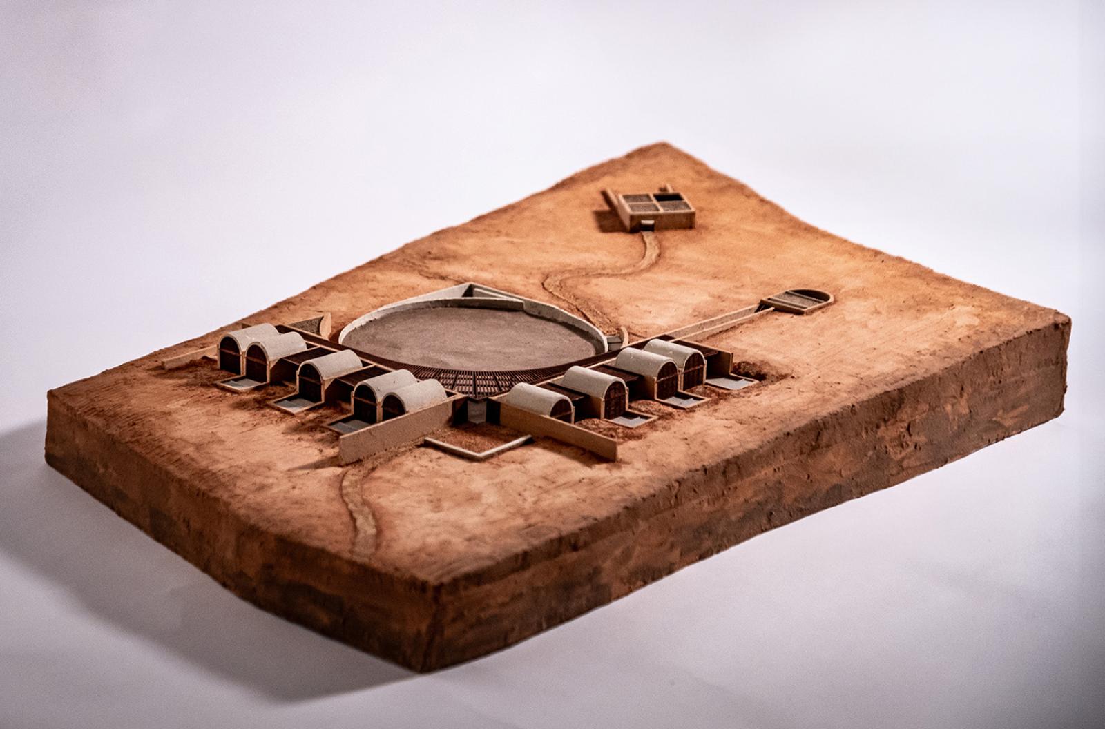 Terra Dionysia by Nysa. Physical model. Scale 1/200