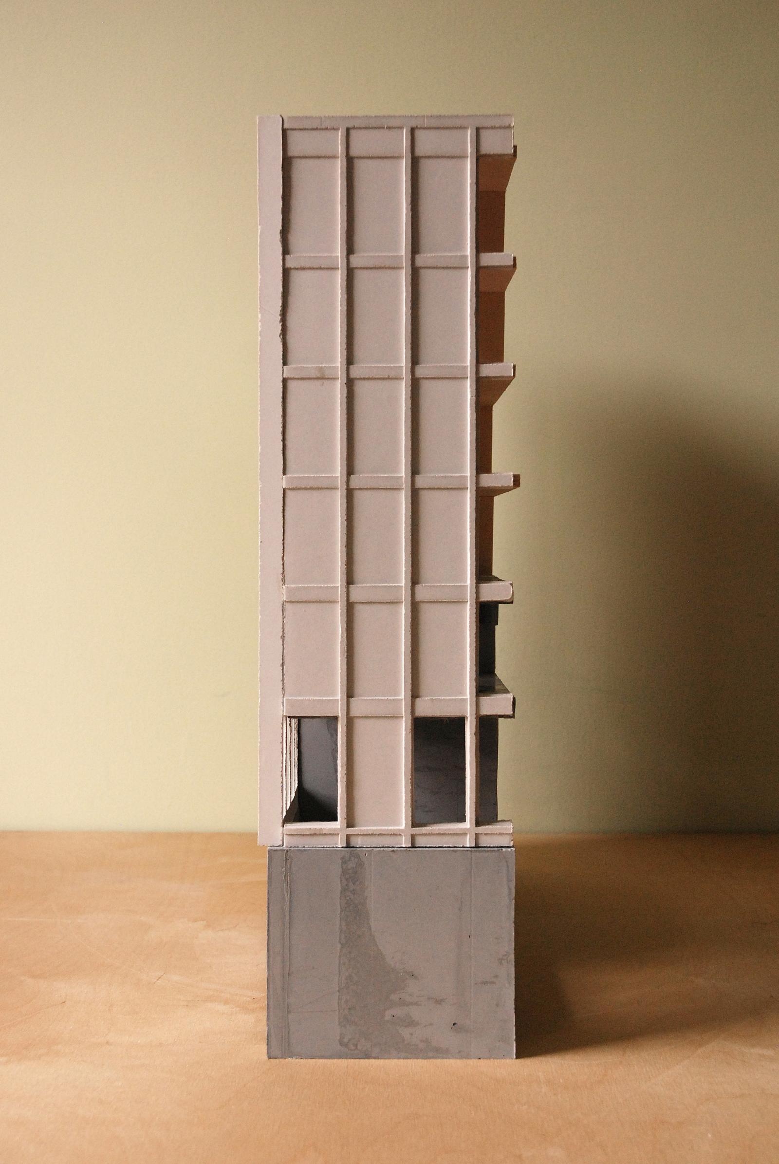 Bethnal Green Mission Church Jesmonite & plywood model