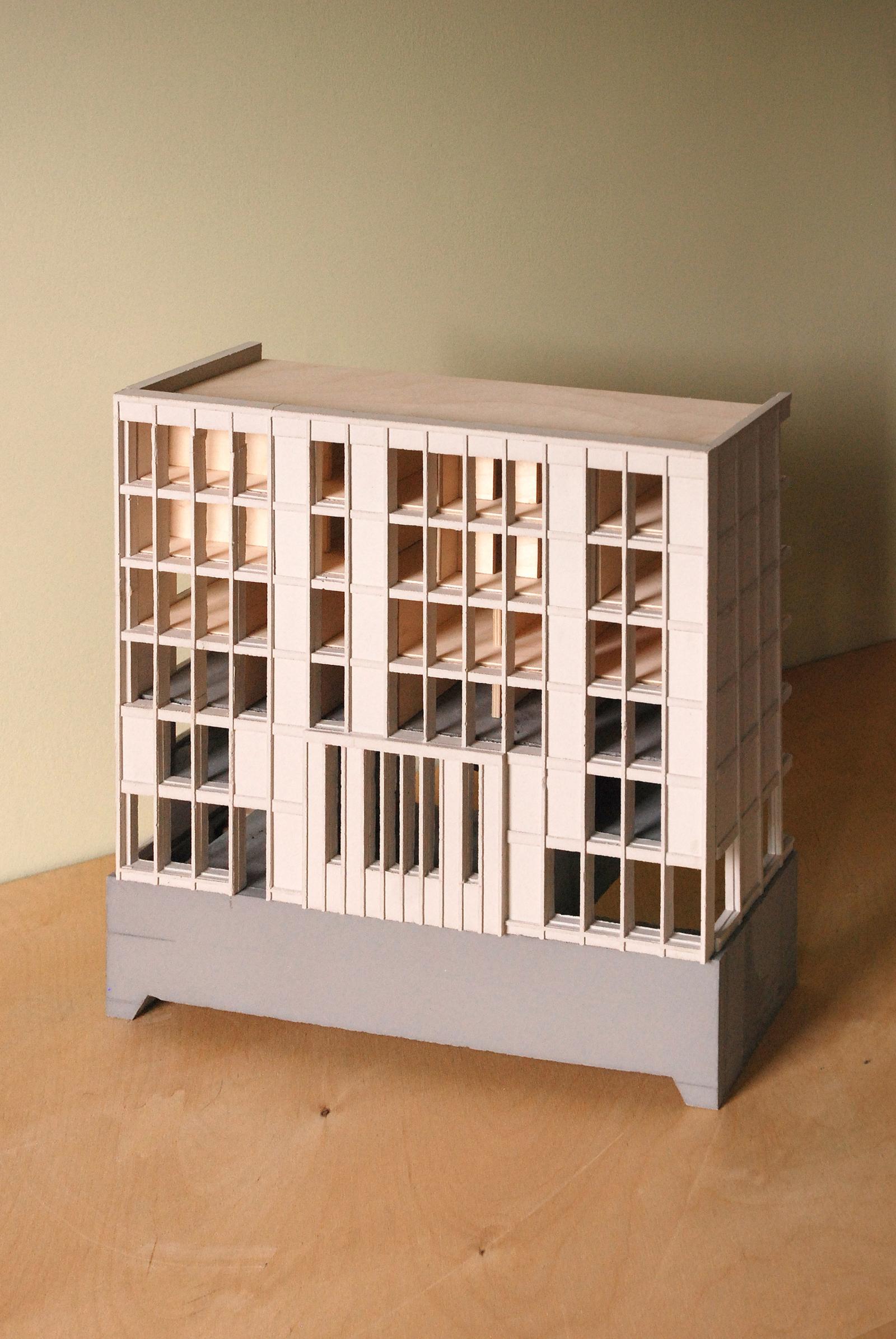 Bethnal Green Mission Church Jesmonite & plywood model