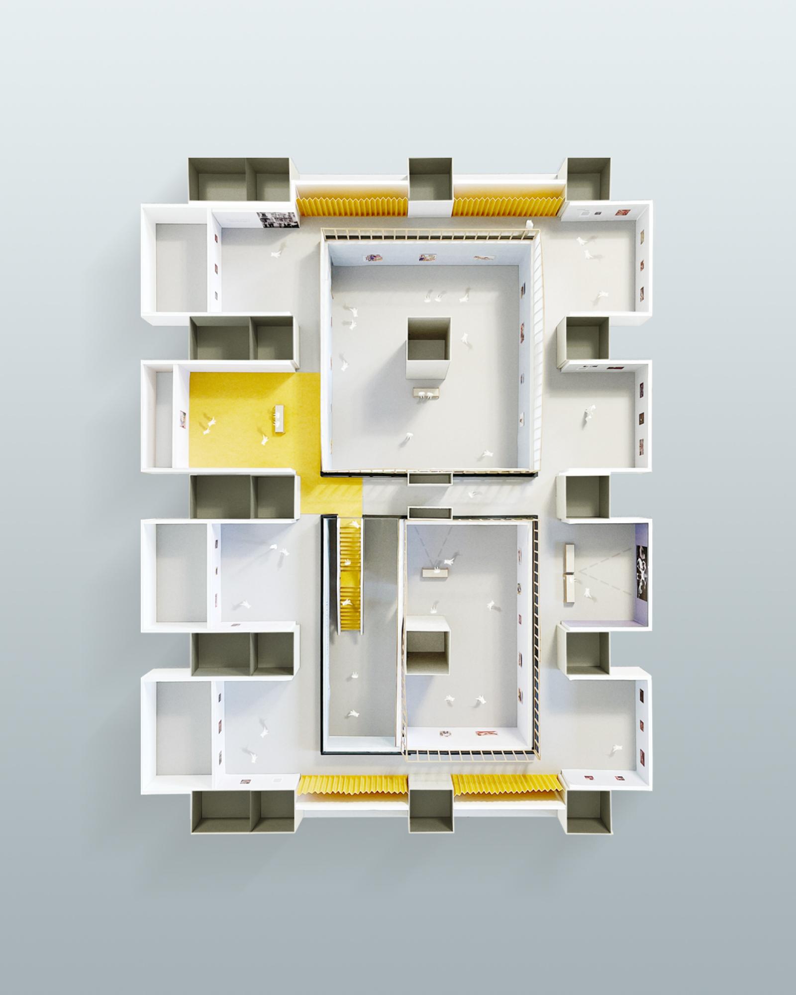 Barbican Art Gallery - model for the install of Alice Neal