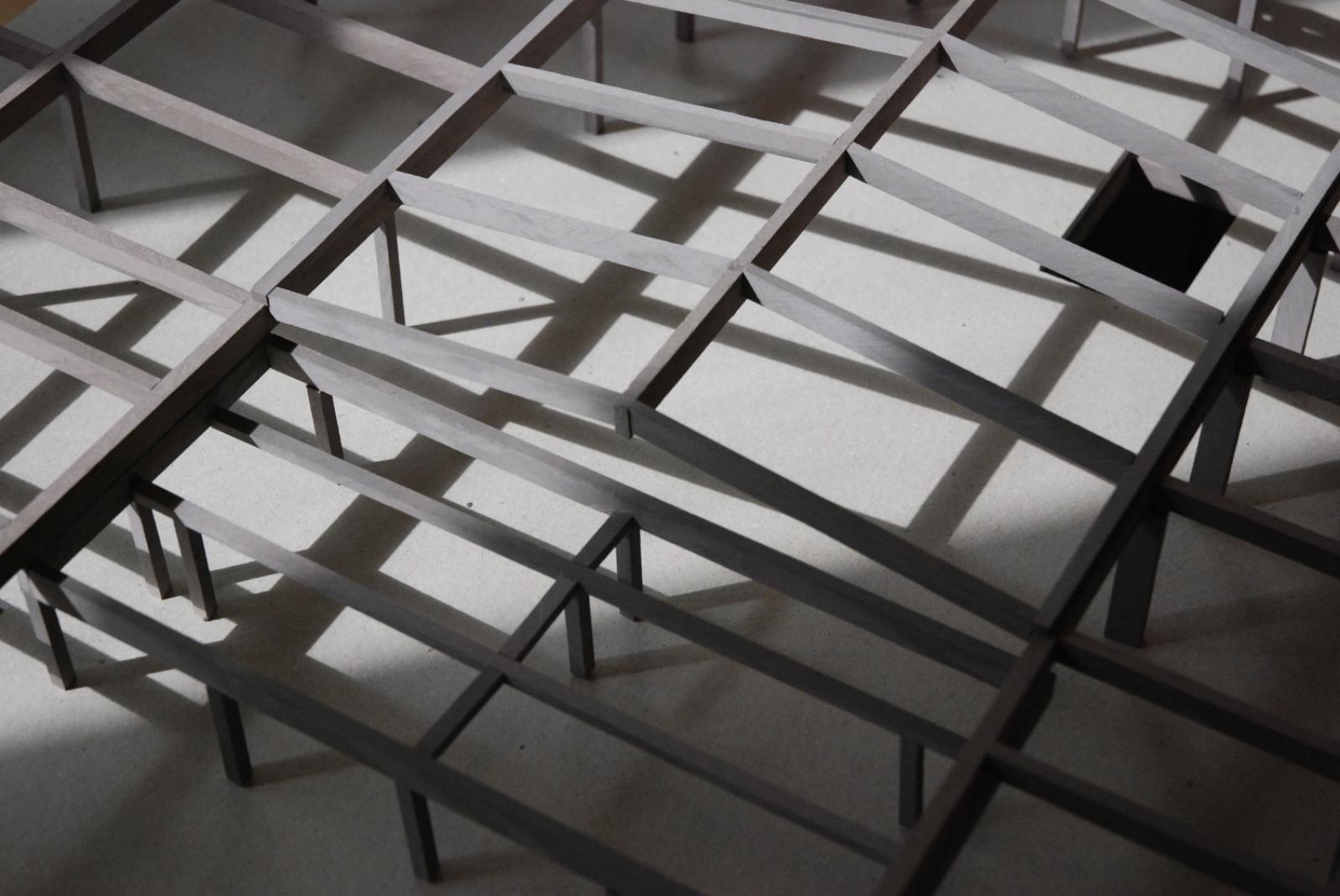 Structural model for a new church in Crawley