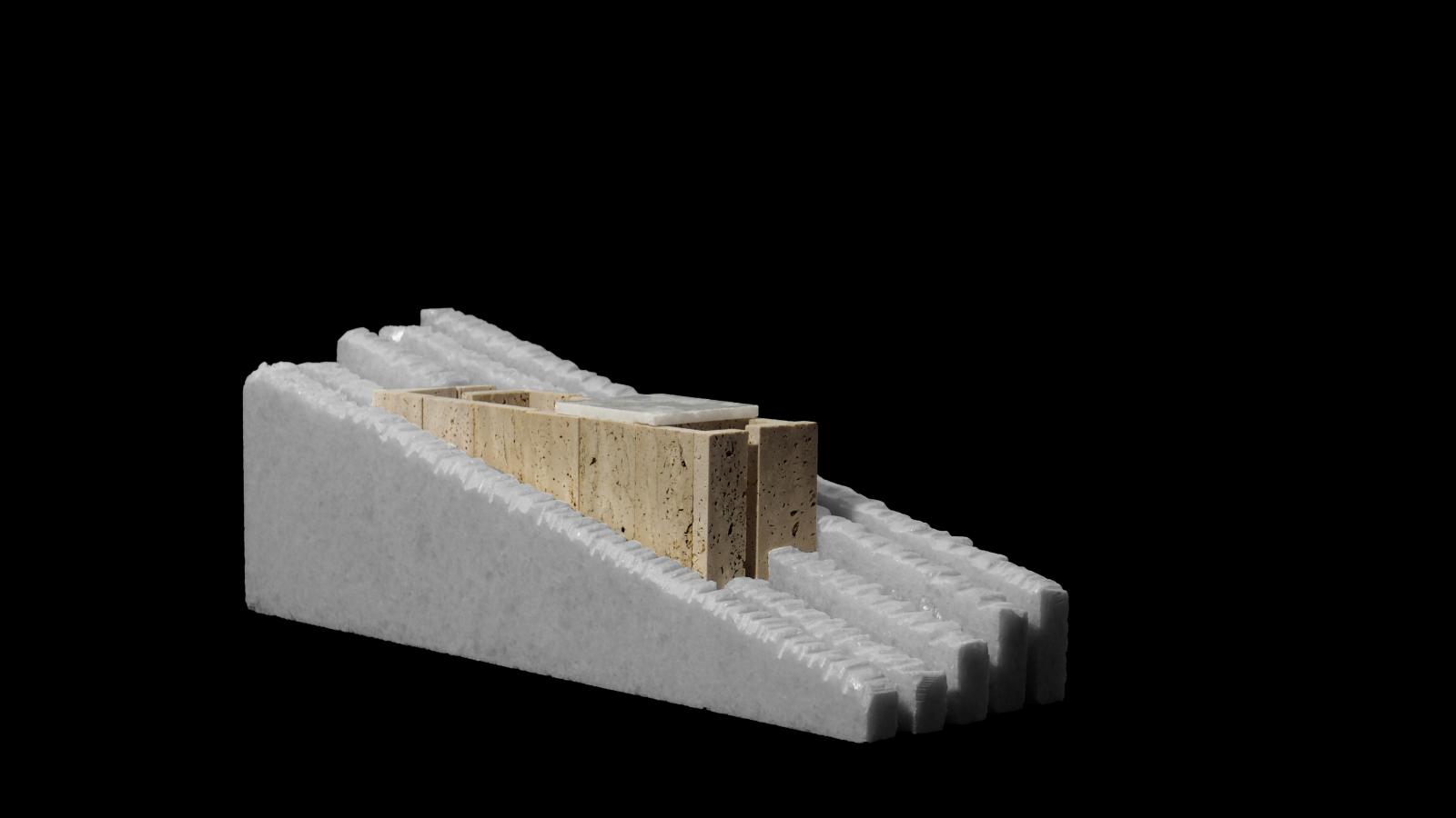Engraved Chapel - 1:50 - Marble model