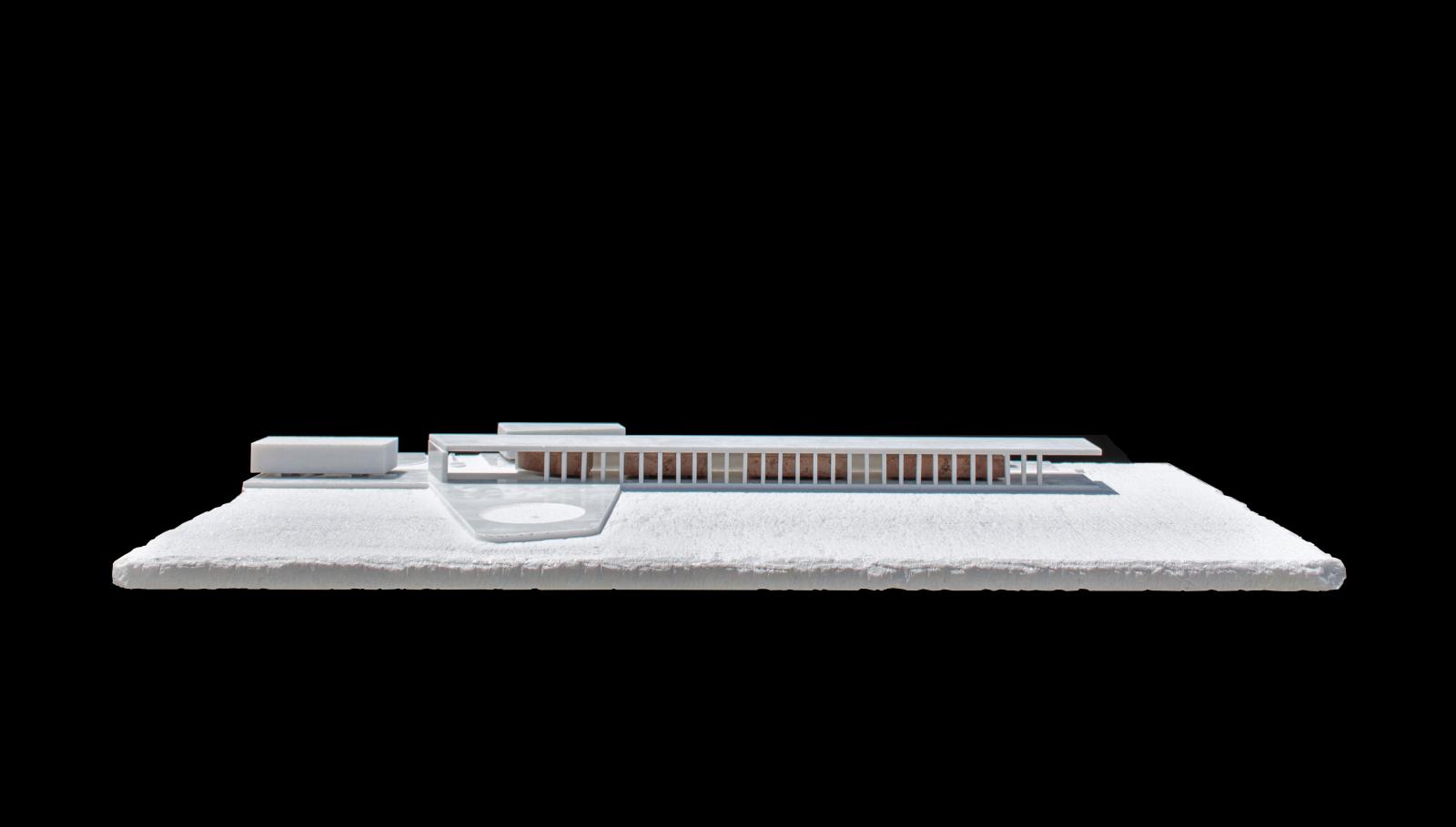 Linear Agora - 1:500 - Marble model