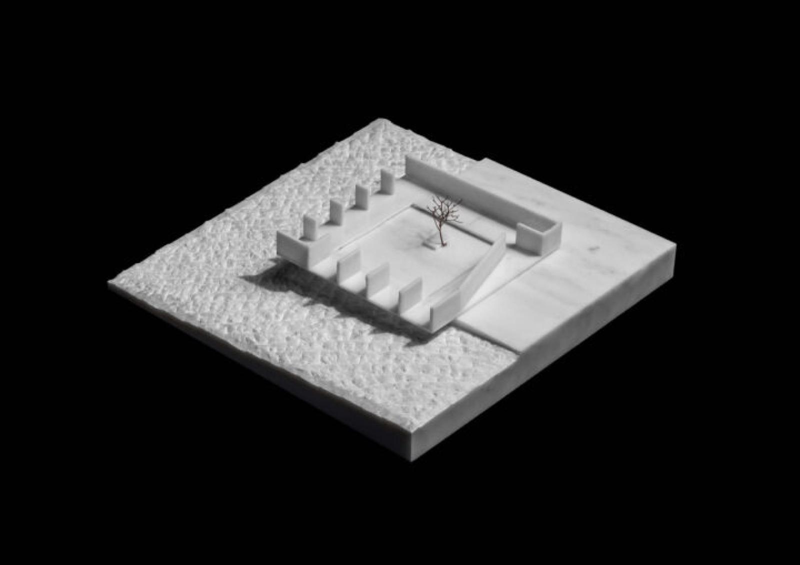 Atrium Habitat - 1:100 - Marble model