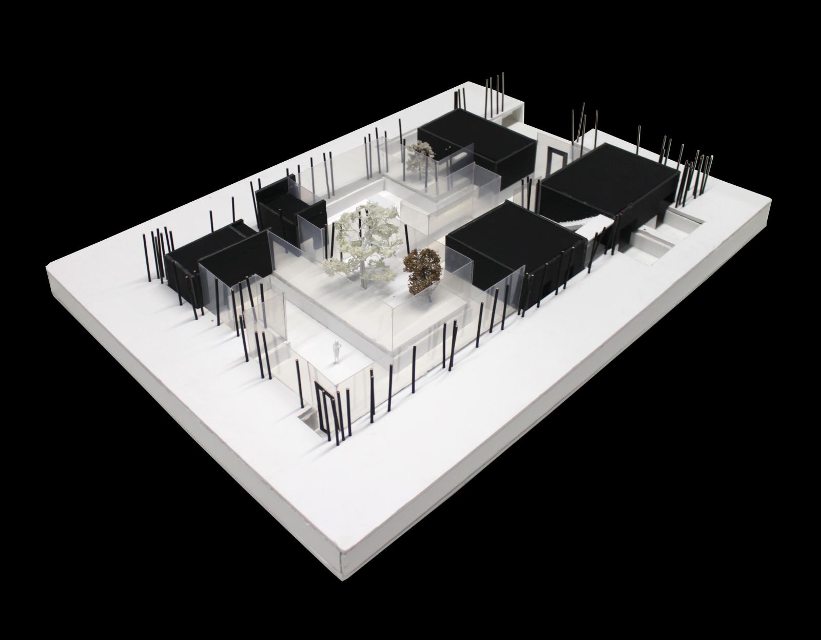 'House Through The Trees', foamboard, timber + acetate