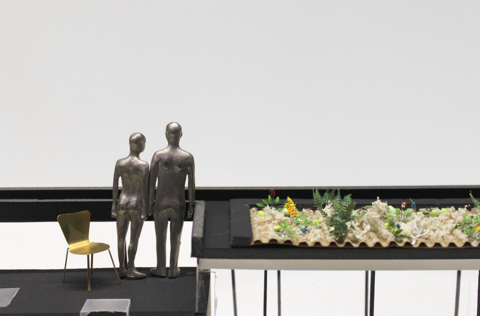 'House Through The Trees', foamboard, timber + acetate