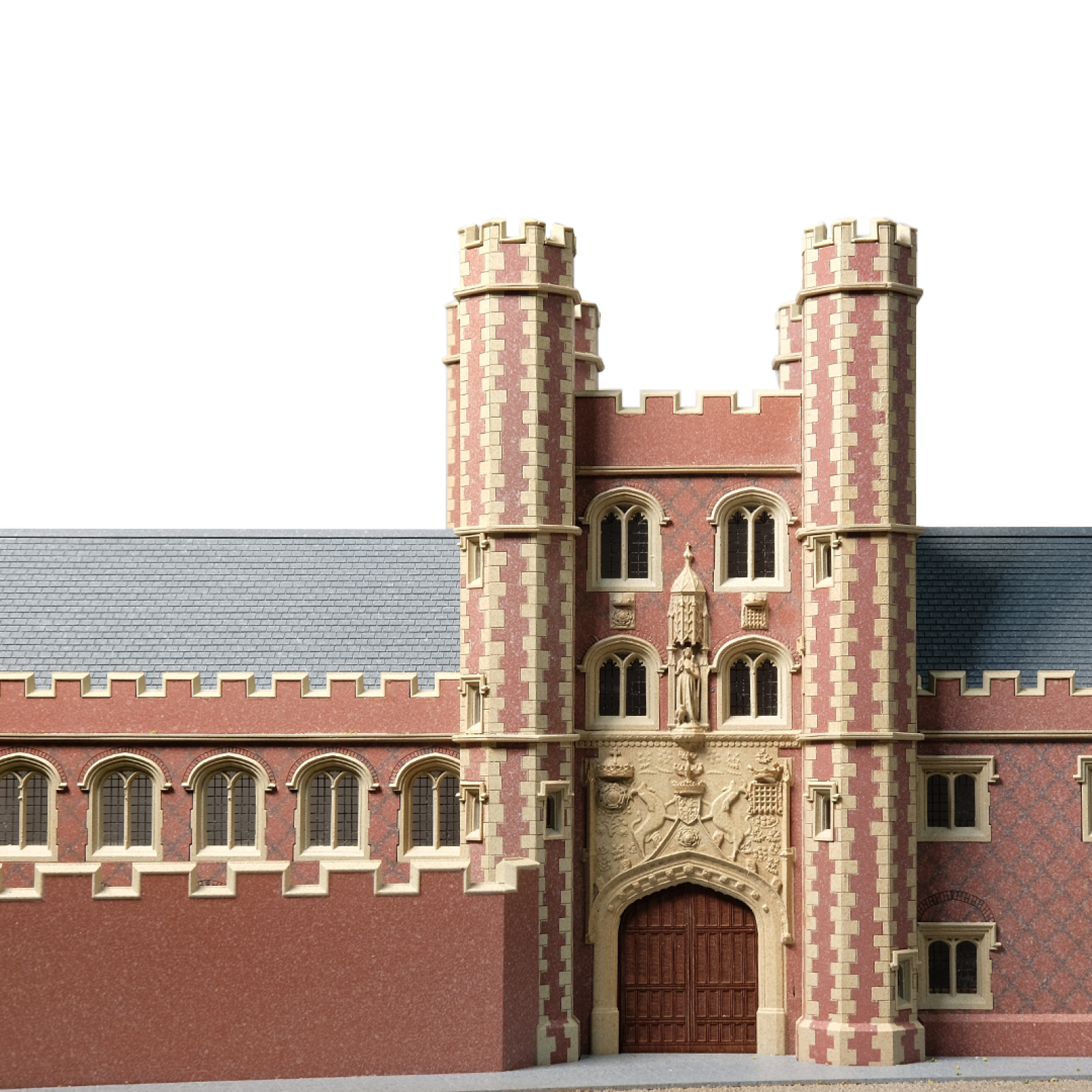 1:100 scale model of St John's College, University of Cambridge as it appeared in 1516.