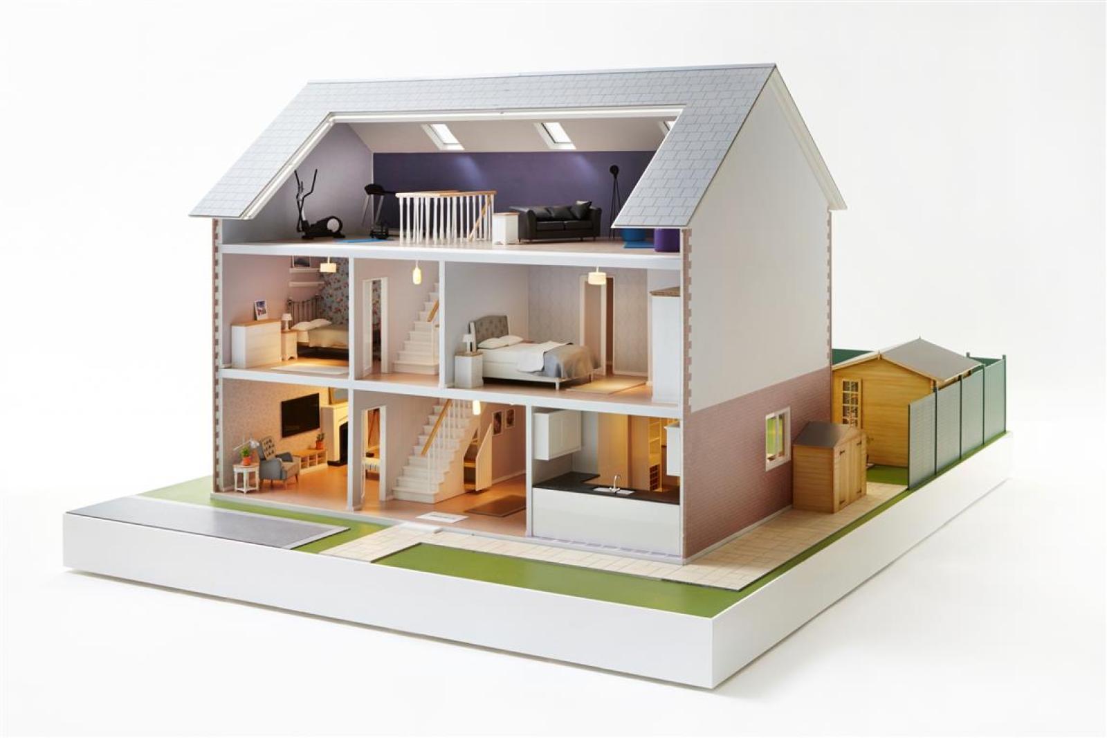 1:12 scale house prop for a Homebase advert.