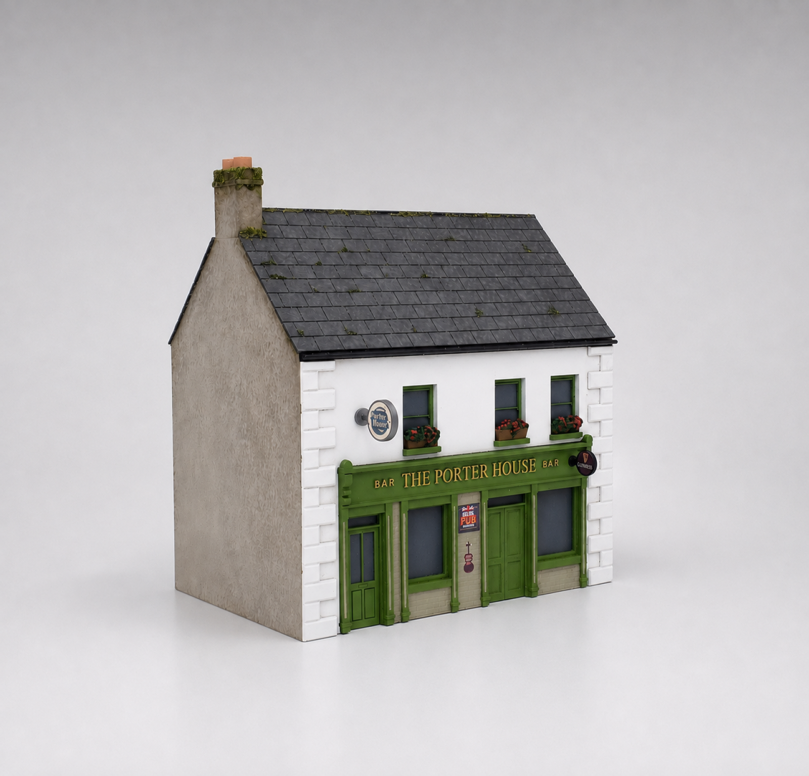 1:50 scale model of The Porter House pub in Ireland made for a Guinness advertising campaign.