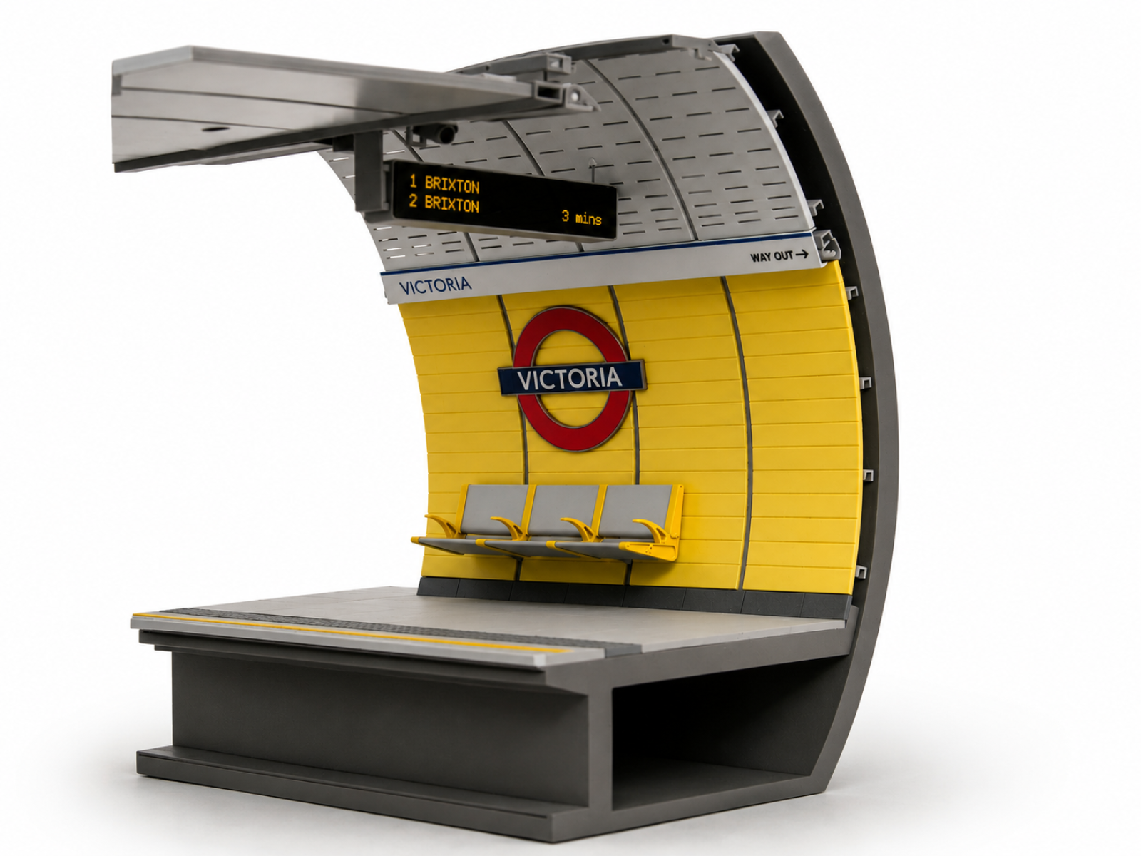 Tube Station section model