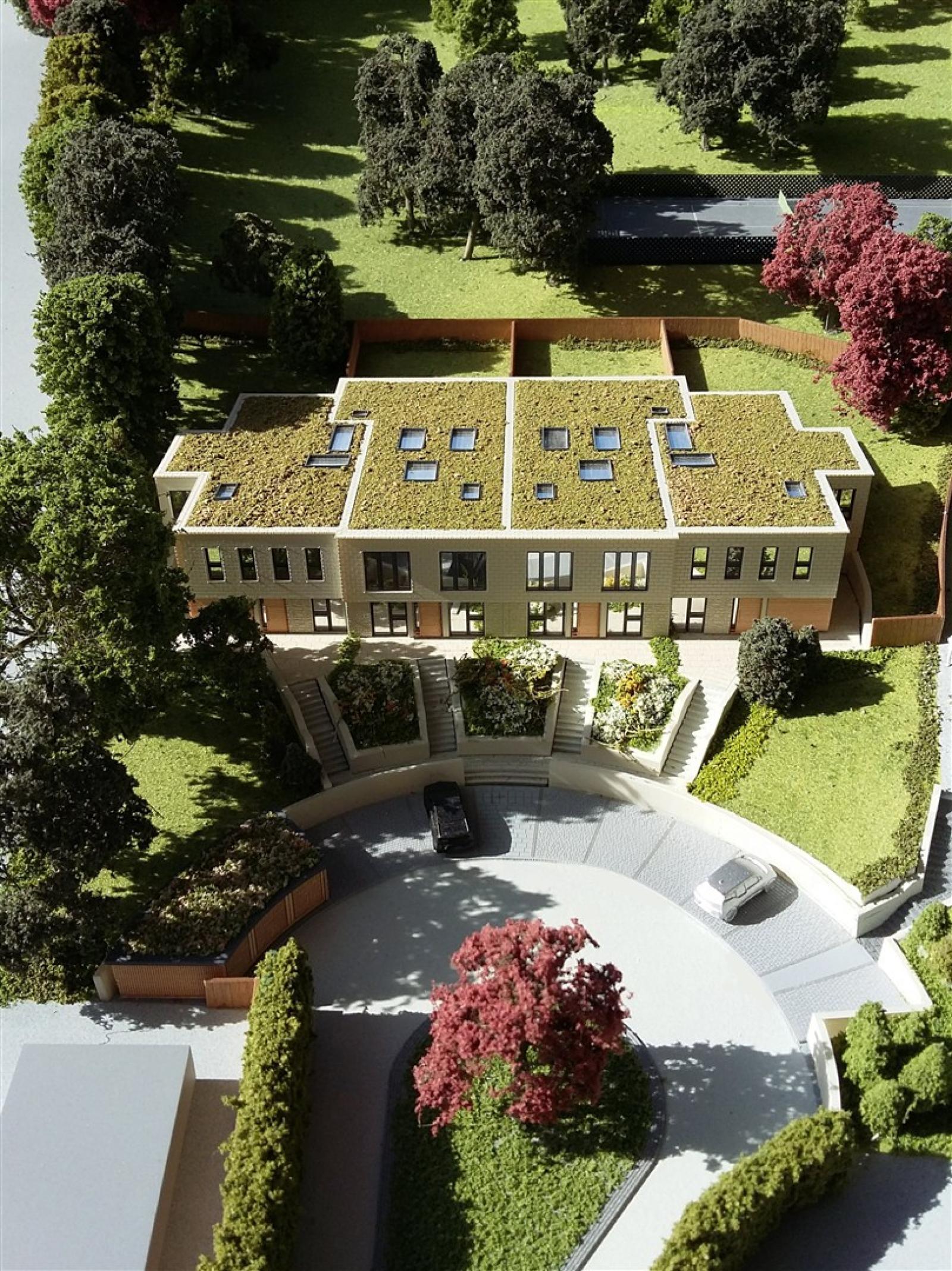 1:250 scale full colour marketing model of the Hope House development in Bath, built for Acron Property Group.