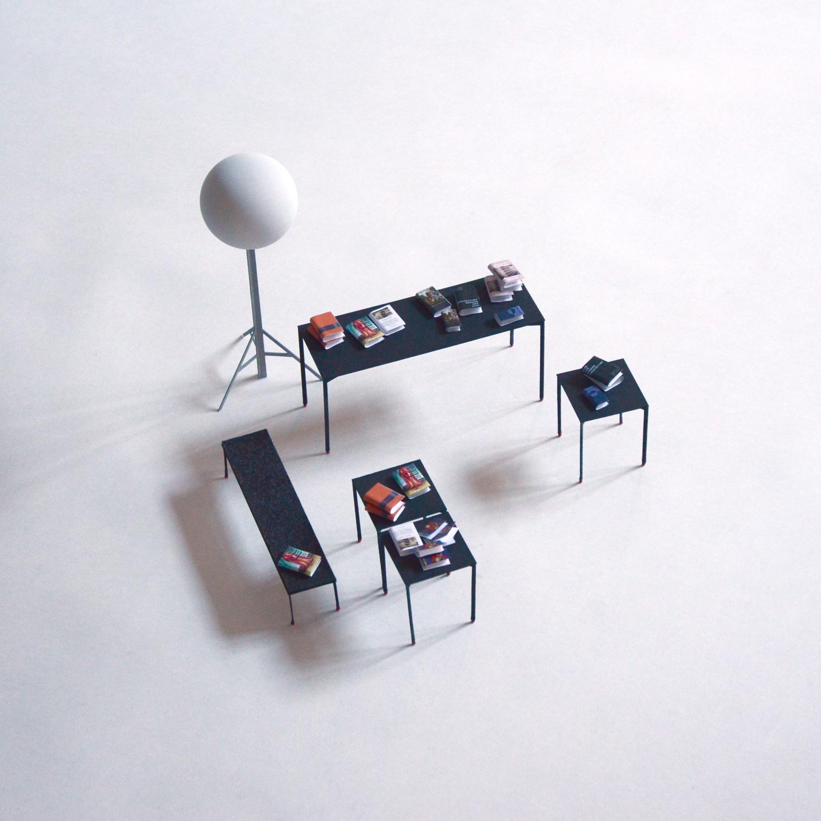 Bookstore of the future Centre Pompidou in Brussels - 1/10
20x10x6 cm

©XDGA