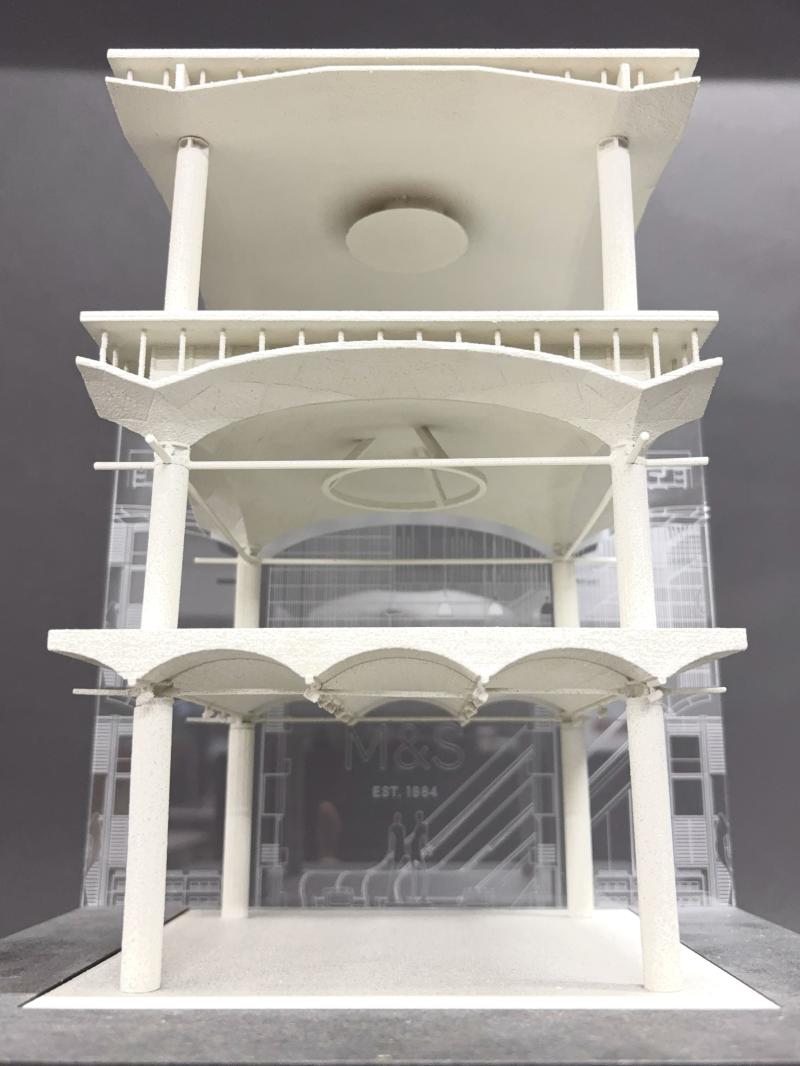 458 Oxford Street 1:20 section detail model