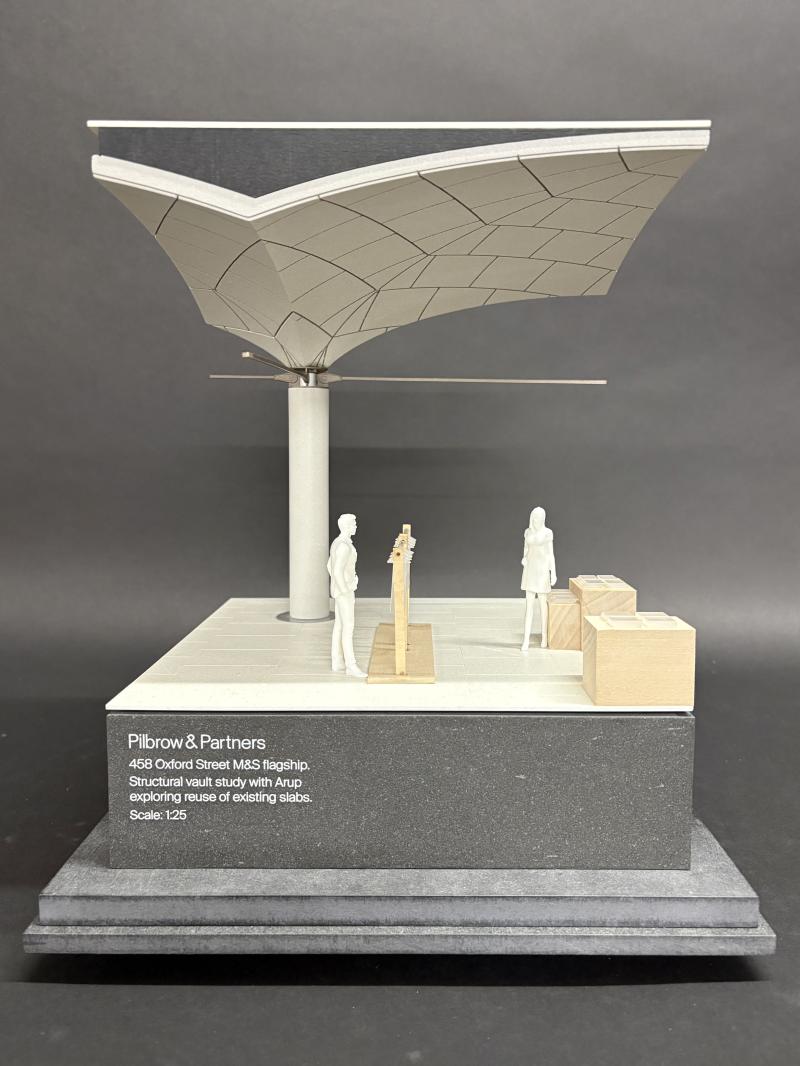 458 Oxford Street 1:50 section detail model