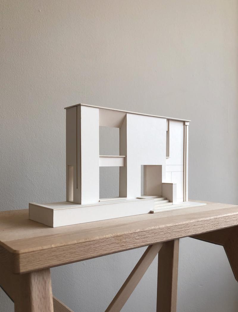 Prestbury facade study model 1:50 scale