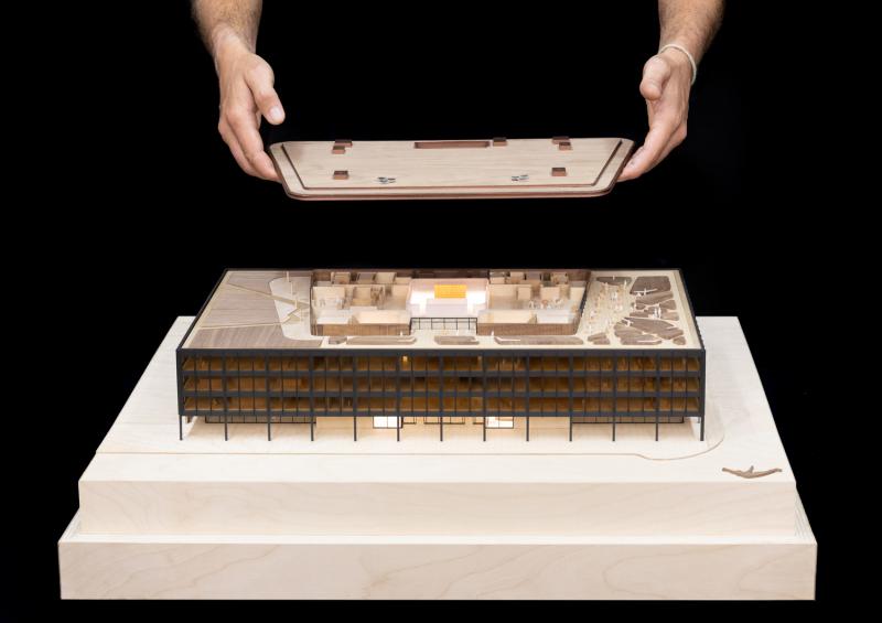 Martin Luther King Jr. Memorial Library presentation model