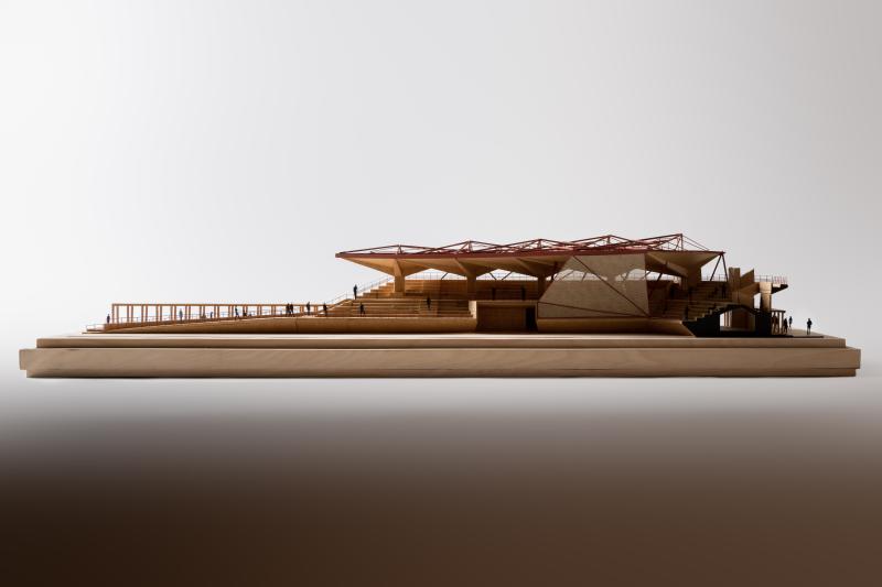 Manuel Vargas Izquierdo Stadium
•⁠ ⁠Scale: 1:75
•⁠ ⁠Model type: Office archive and collection
•⁠ ⁠Materials: Cardboard, wood, and spray paint

