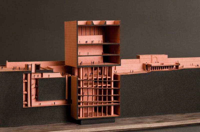 Mummies Museum in Celaya
•⁠ ⁠Scale: 1:150
•⁠ ⁠Model type: Office archive and collection
•⁠ ⁠Materials: Cardboard, wood, and clay
