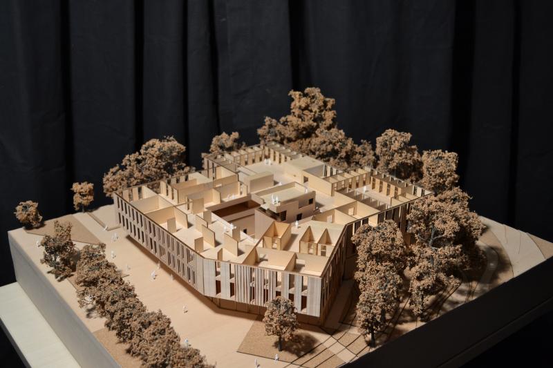 Competition model at 1:100 scale