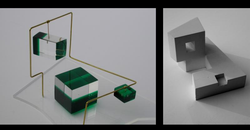 Massing and negative space concept models