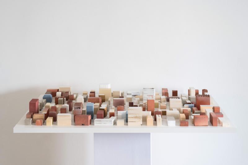 Set of Model studies for the a mixed use concept at the Köln Deutz Hafen