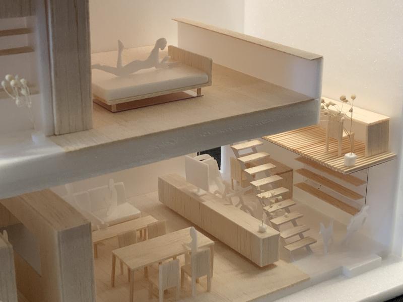 Skywell house 1.50 section model SHIP Architects  (5)