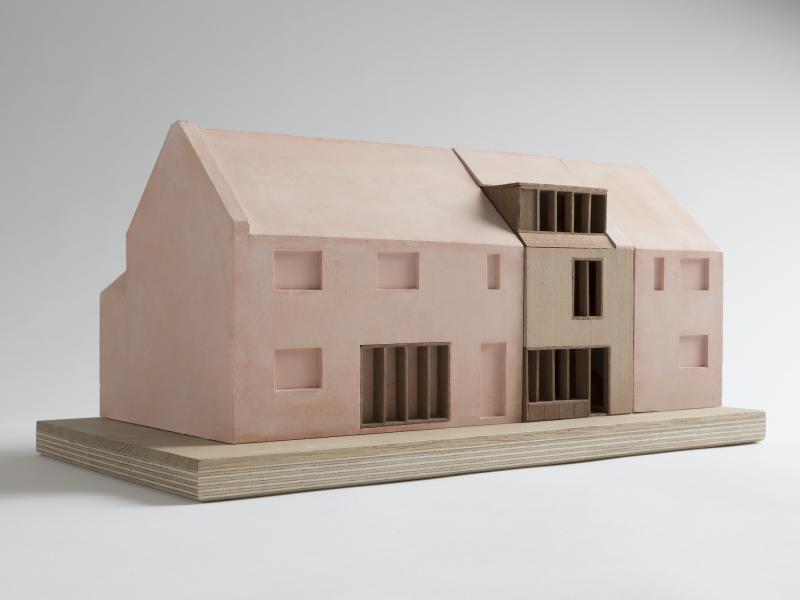 1.50 Docking Workshops 
Plaster cast with pigment, solid teak sections, steam beech veneer