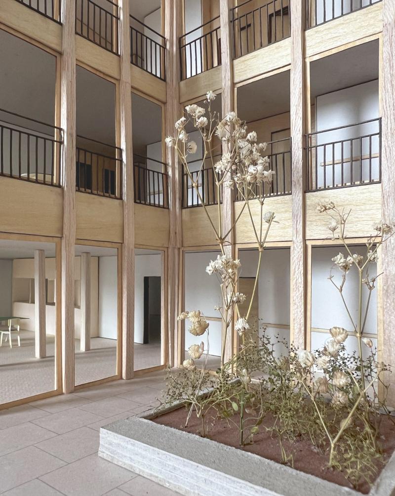 Elderly Home Corcelles-près-Concise : courtyard
© Stoa architectes, 2024