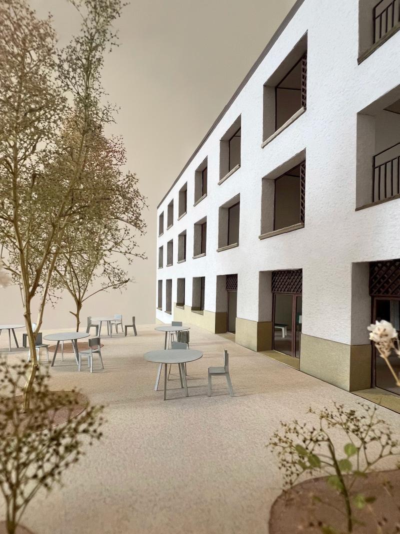 Elderly Home Corcelles-près-Concise : terrasse
© Stoa architectes, 2024