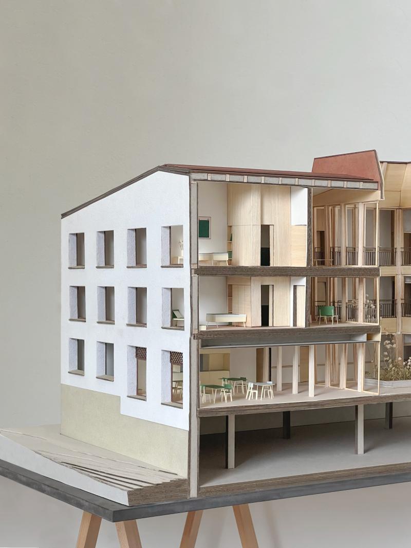 Elderly Home Corcelles-près-Concise : section
© Stoa architectes, 2024