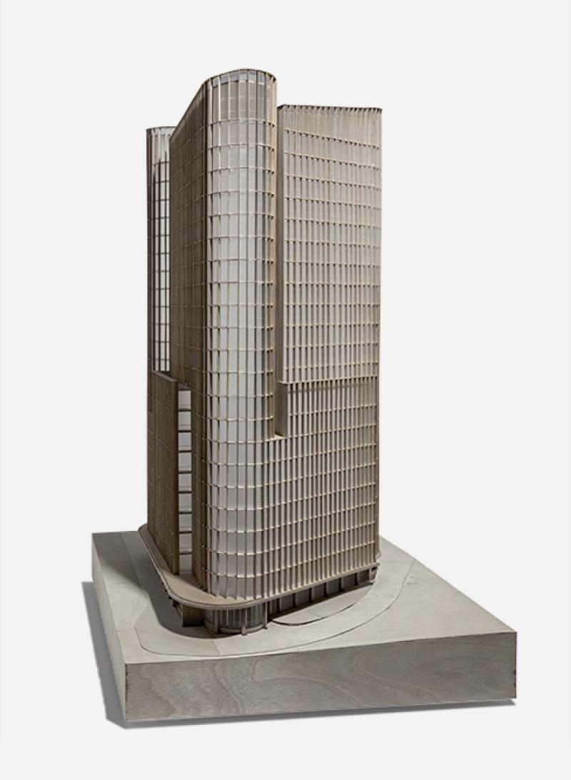 The Frederick. 
Acrylic & timber model. Scale 1:150 
Architects: Smart Design Studio.