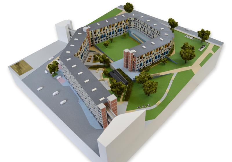 Béton House Student Accommodation - Park Hill Phase 3, Sheffield
Scale: 1:200
Client: Alumno