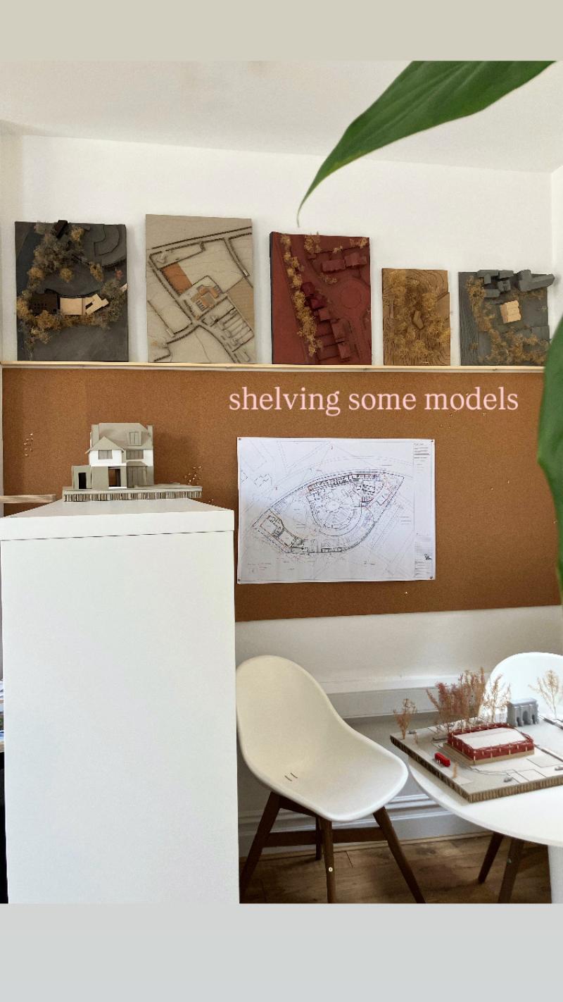 A selection of models, now shelved