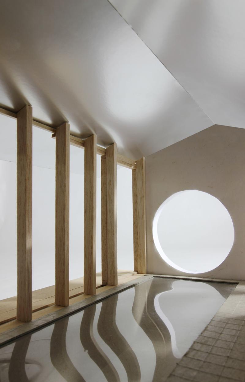 Model for a poolhouse