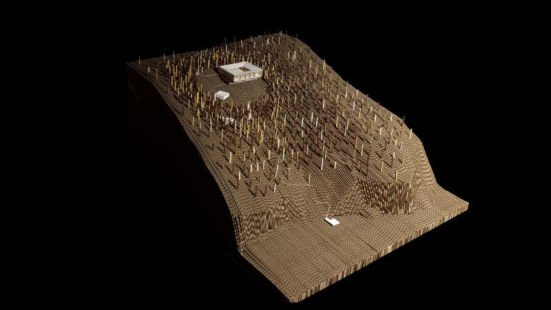 Casa Nemoris - 1:200 - Cardboard model