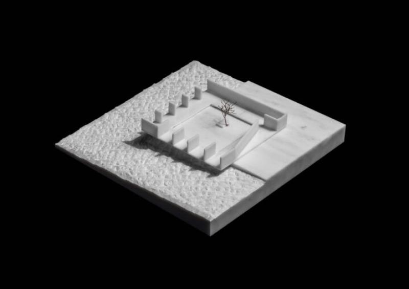 Atrium Habitat - 1:100 - Marble model