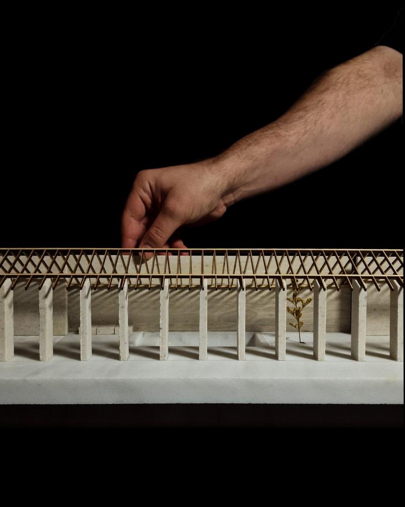 Aloni Longhouse - 1:50 - Marble model