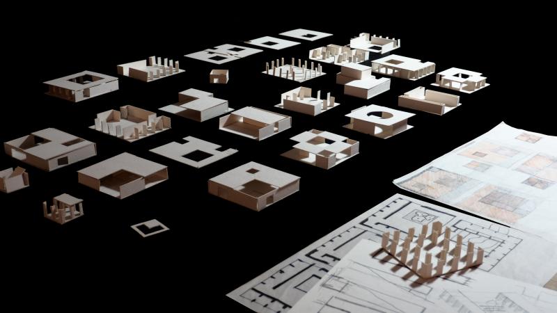 Casa Nemoris - 1:200 - Conceptual paper models
