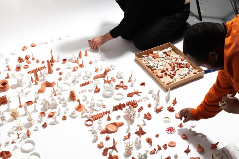 'Mud City', clay models